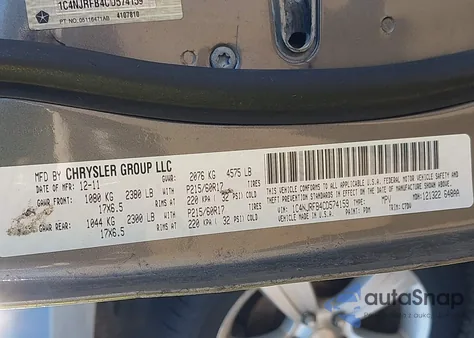 2012 Jeep Patriot Latitude z USA, uszkodzony, nr VIN 1C4NJRFB4CD574159